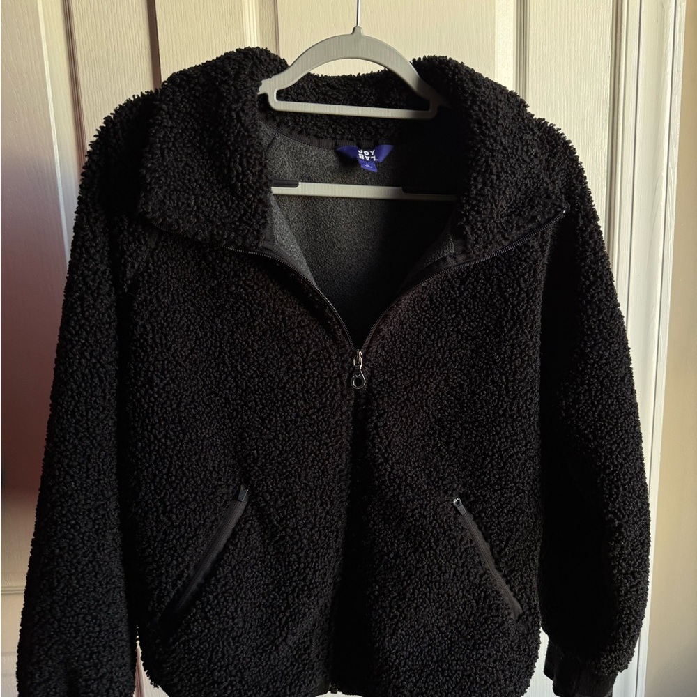JoyLab Black Teddy Jacket